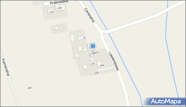 Głęboka, Lawendowa, 4, mapa Głęboka