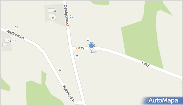 Głębowice, Łazy, 2, mapa Głębowice