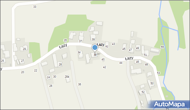Głębowice, Łazy, 38, mapa Głębowice