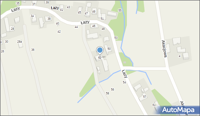 Głębowice, Łazy, 52, mapa Głębowice