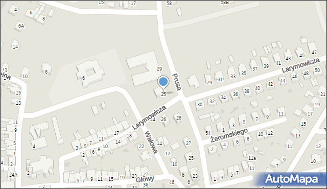 Głogów Małopolski, Larymowicza, ks., 25, mapa Głogów Małopolski