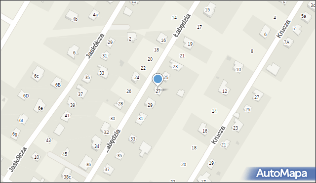 Głogowo, Łabędzia, 27, mapa Głogowo