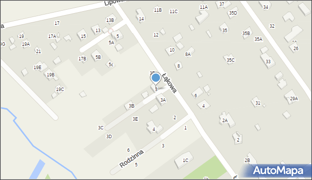 Głosków-Letnisko, Łąkowa, 3, mapa Głosków-Letnisko