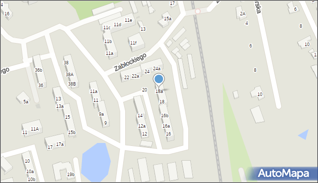 Gniezno, Laubitza Antoniego, bp., 18a, mapa Gniezna