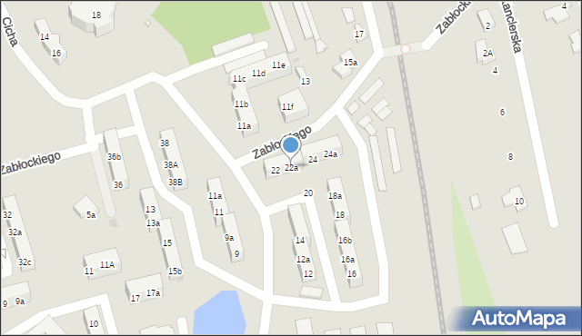 Gniezno, Laubitza Antoniego, bp., 22a, mapa Gniezna