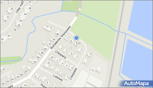 Goleniów, Łąkowa, 3, mapa Goleniów