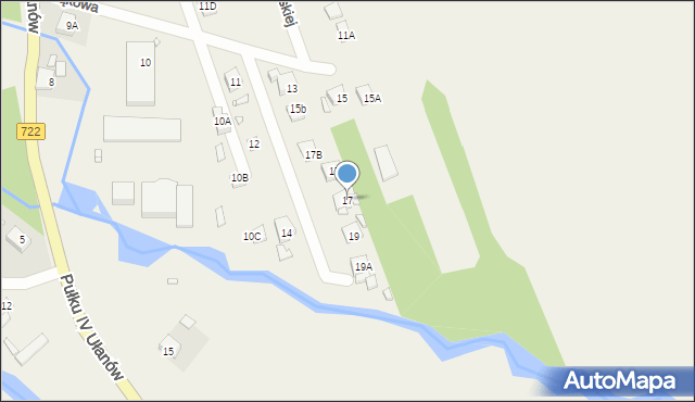 Gołków, Łąkowa, 17, mapa Gołków