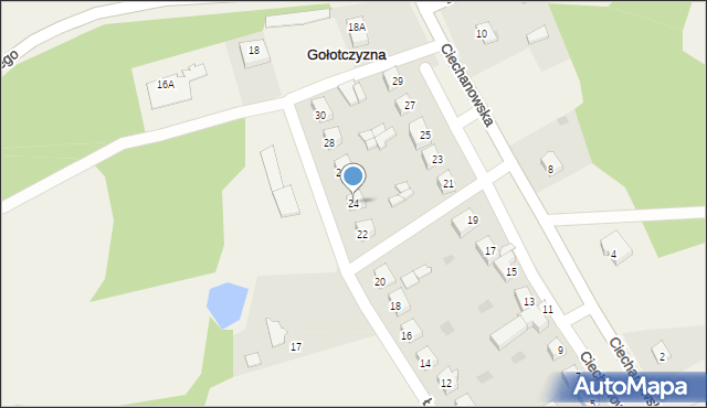 Gołotczyzna, Łąkowa, 24, mapa Gołotczyzna