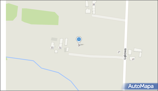 Gorzów Śląski, Łąkowa, 29, mapa Gorzów Śląski
