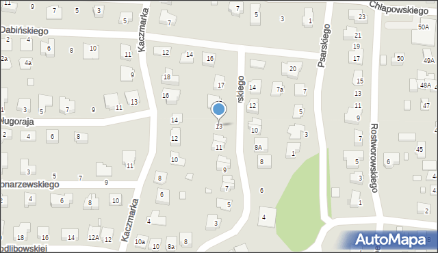 Gostyń, Laurentowskiego Piotra, 13, mapa Gostyń