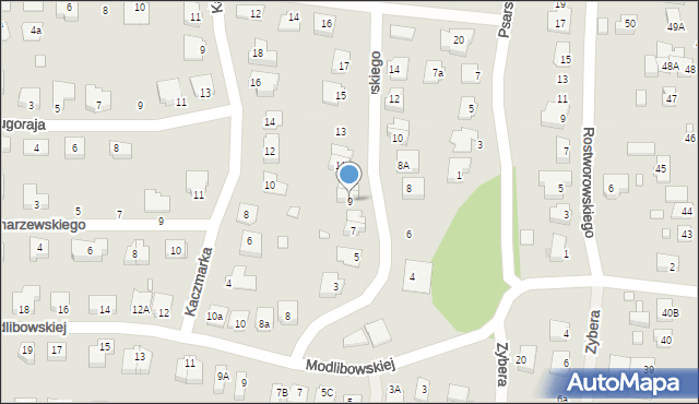Gostyń, Laurentowskiego Piotra, 9, mapa Gostyń