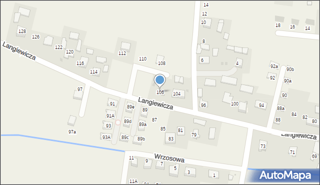 Goszcza, Langiewicza Mariana, gen., 106, mapa Goszcza