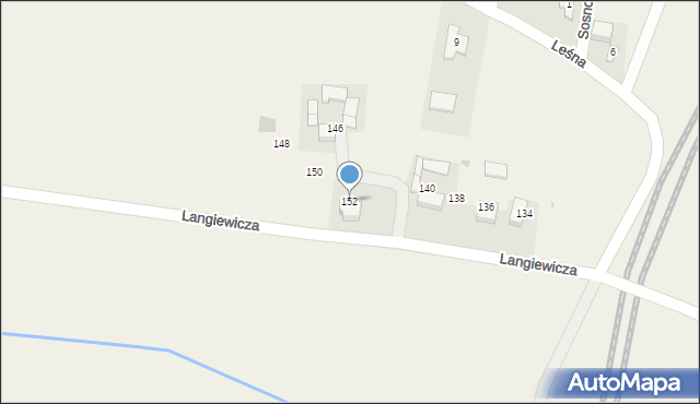 Goszcza, Langiewicza Mariana, gen., 152, mapa Goszcza