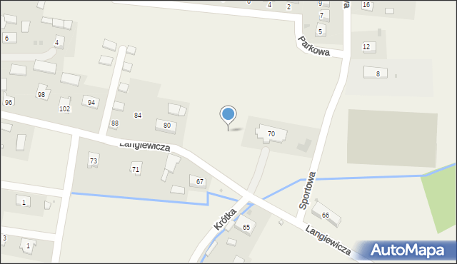 Goszcza, Langiewicza Mariana, gen., 74, mapa Goszcza
