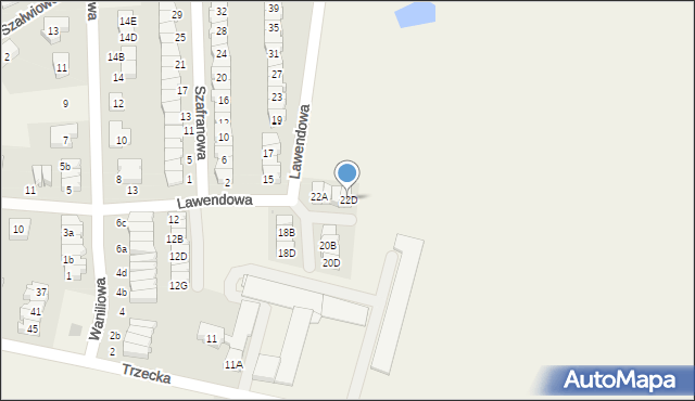 Gowarzewo, Lawendowa, 22D, mapa Gowarzewo