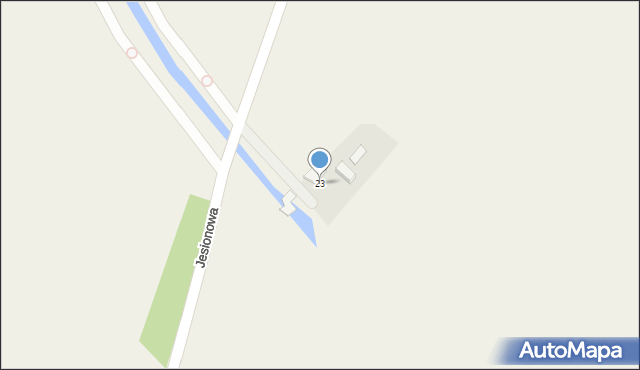 Grabiny-Zameczek, Łąkowa, 23, mapa Grabiny-Zameczek