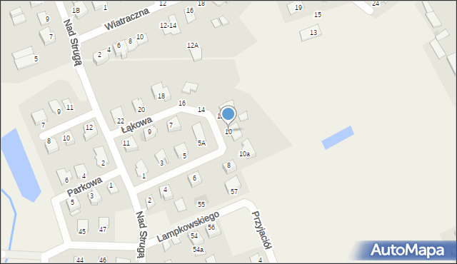 Grębocin, Łąkowa, 10, mapa Grębocin