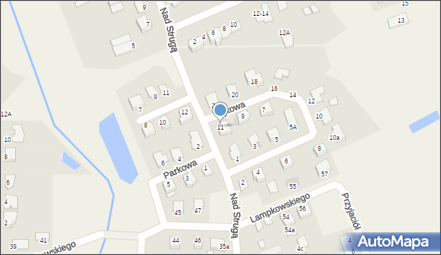 Grębocin, Łąkowa, 11, mapa Grębocin