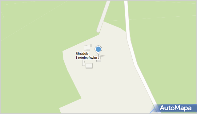 Gródek, Laskowicka, 1, mapa Gródek