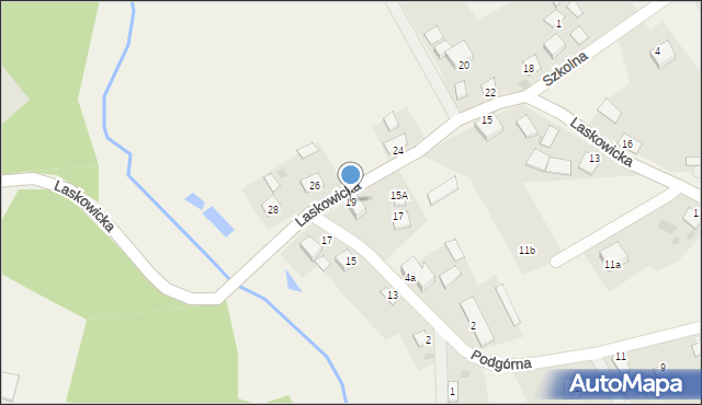 Gródek, Laskowicka, 19, mapa Gródek