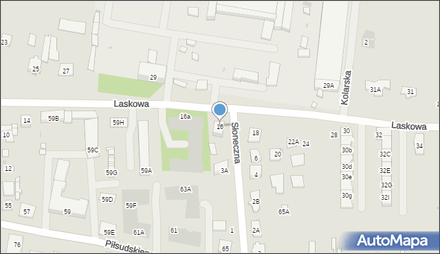 Grójec, Laskowa, 16, mapa Grójec