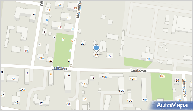 Grójec, Laskowa, 25, mapa Grójec