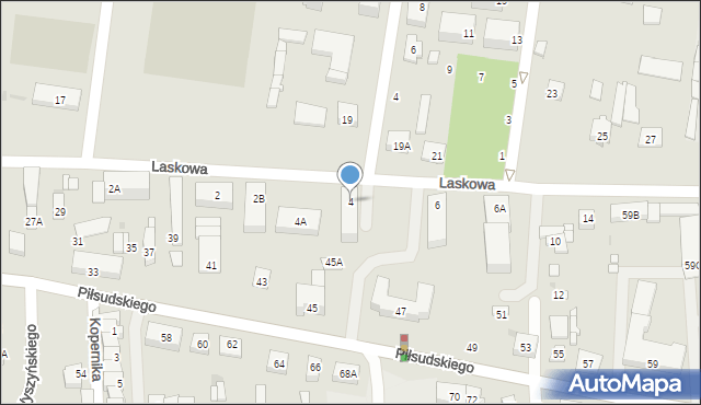 Grójec, Laskowa, 4, mapa Grójec