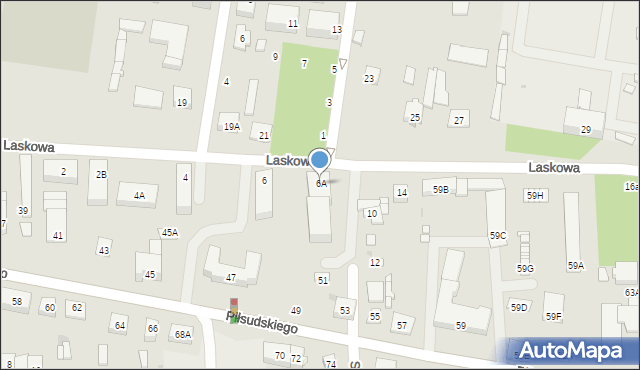 Grójec, Laskowa, 6A, mapa Grójec