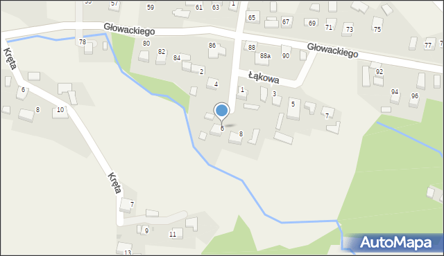 Grojec, Łąkowa, 6, mapa Grojec