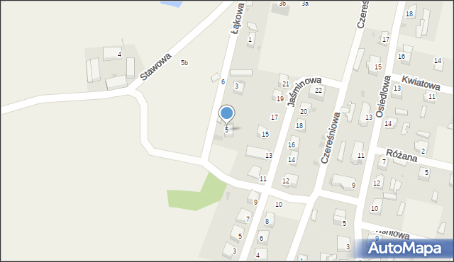 Gromadka, Łąkowa, 5, mapa Gromadka