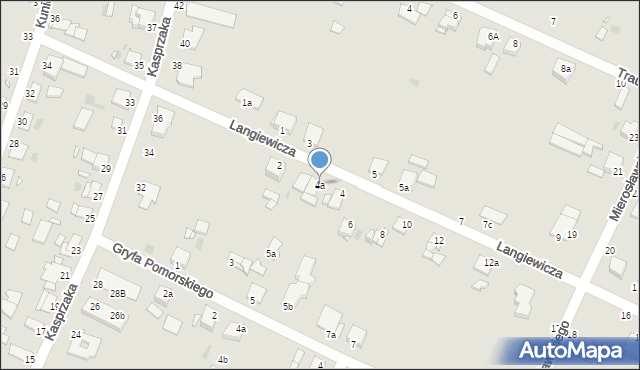 Grudziądz, Langiewicza Mariana, gen., 4a, mapa Grudziądza