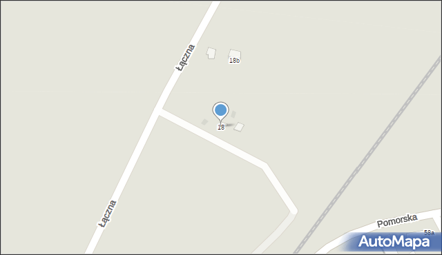 Gryfino, Łączna, 18, mapa Gryfino