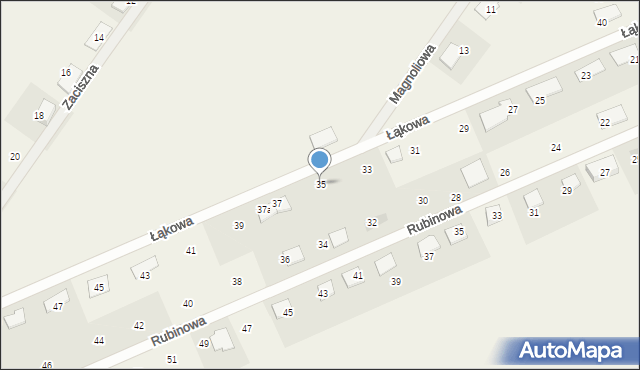 Grzędzice, Łąkowa, 35, mapa Grzędzice