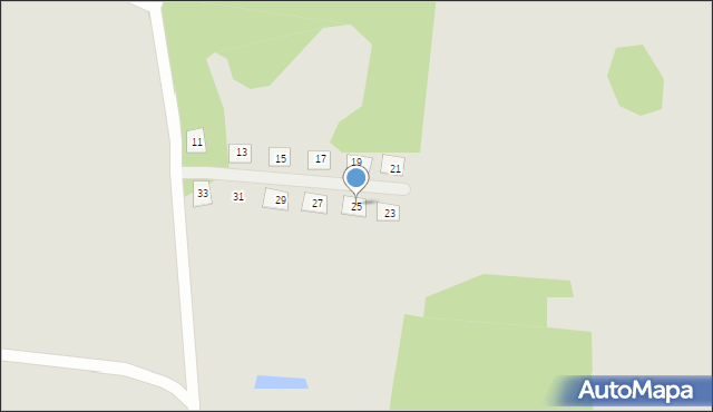 Gubin, Łąkowa, 25, mapa Gubin