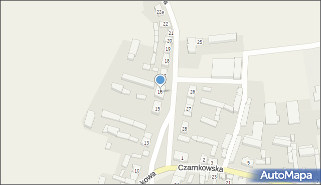 Gulcz, Łąkowa, 16, mapa Gulcz