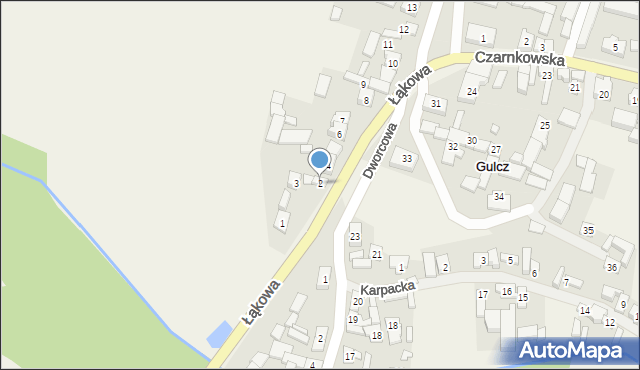 Gulcz, Łąkowa, 2, mapa Gulcz