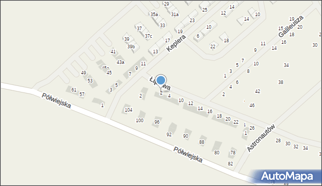 Gwiazdowo, Łąkowa, 2, mapa Gwiazdowo