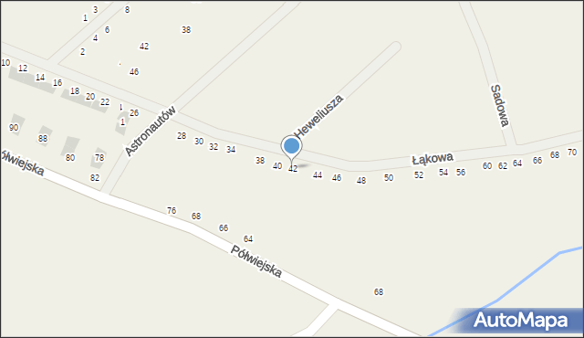 Gwiazdowo, Łąkowa, 42, mapa Gwiazdowo