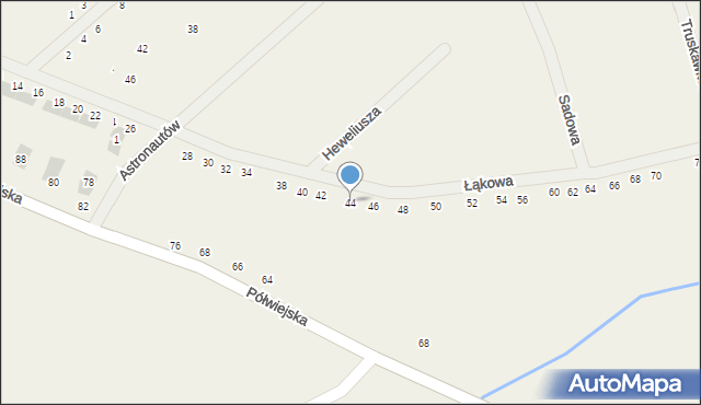 Gwiazdowo, Łąkowa, 44, mapa Gwiazdowo