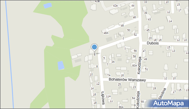 Hajnówka, Łąkowa, 6, mapa Hajnówka