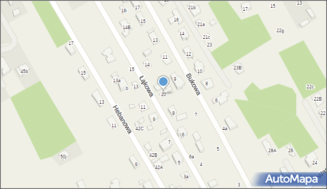 Hipolitów, Łąkowa, 10, mapa Hipolitów