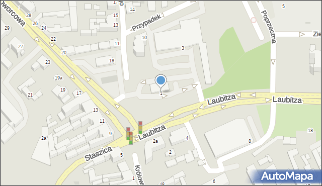 Inowrocław, Laubitza Antoniego, bp., 1, mapa Inowrocławia