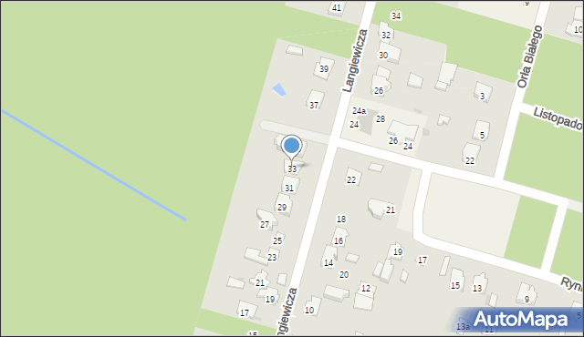 Izabelin C, Langiewicza Mariana, gen., 33, mapa Izabelin C