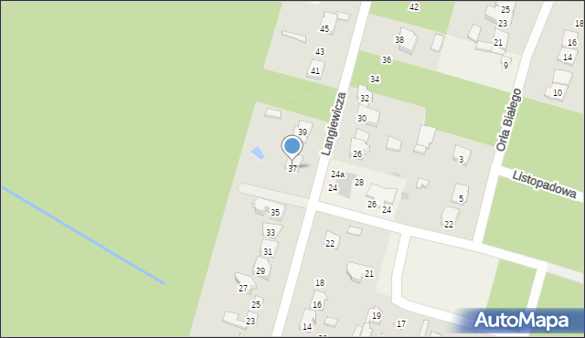 Izabelin C, Langiewicza Mariana, gen., 37, mapa Izabelin C