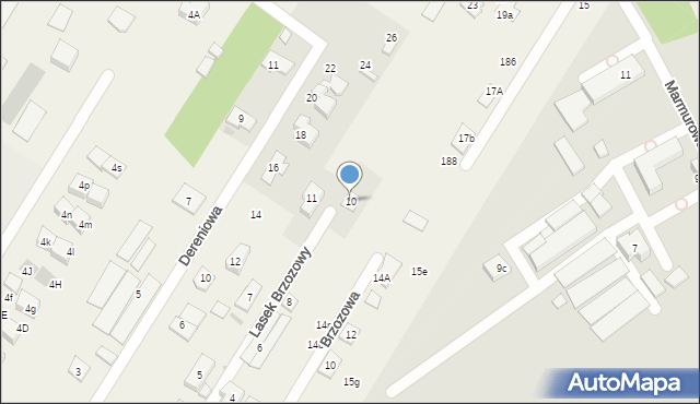 Jabłonna, Lasek Brzozowy, 10, mapa Jabłonna