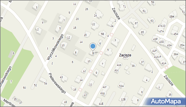 Jabłonna, Lawendowa, 8, mapa Jabłonna