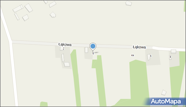 Jacków, Łąkowa, 4, mapa Jacków