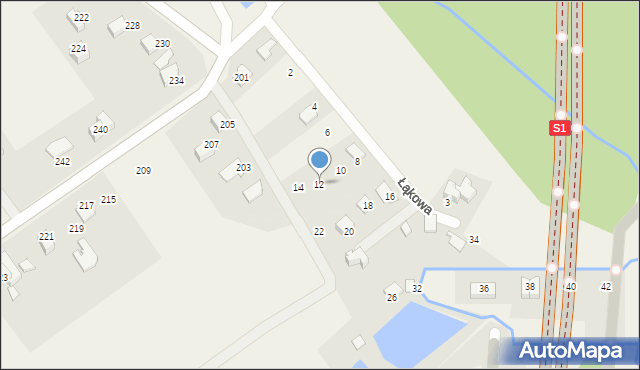 Janowice, Łąkowa, 12, mapa Janowice