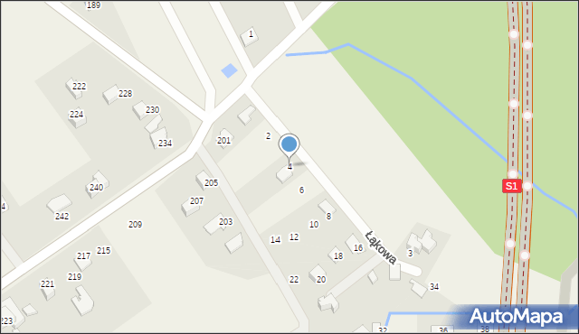 Janowice, Łąkowa, 4, mapa Janowice