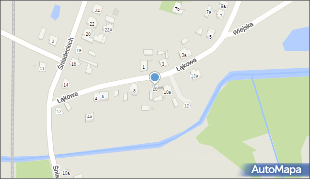 Janowiec Wielkopolski, Łąkowa, 10, mapa Janowiec Wielkopolski